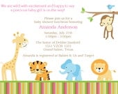 Jungle Baby Shower Invitation Suite for Andrea