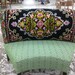 Curved dining settee