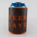 Leather Koozie Deer Slayer Safety Orange