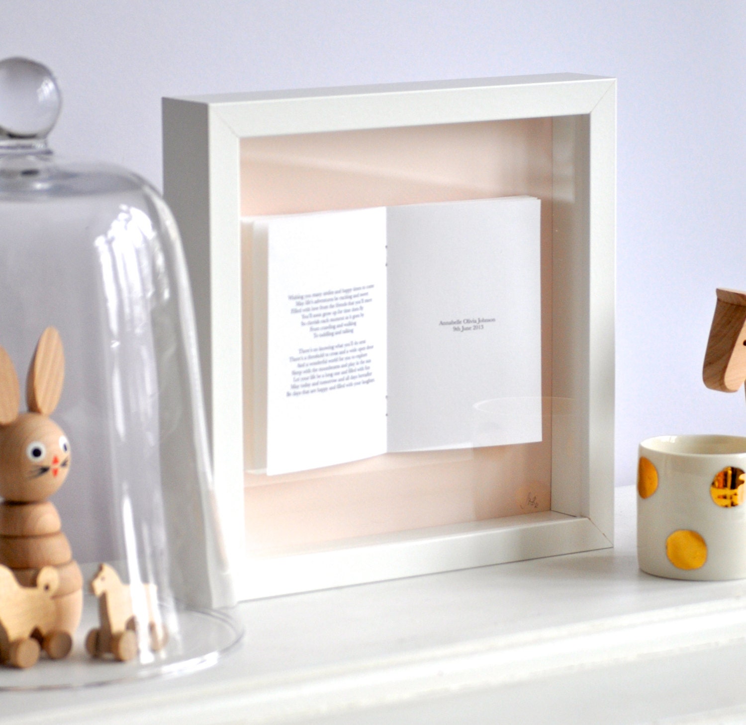 Newborn/ Baptism/ Christening gift - framed picture