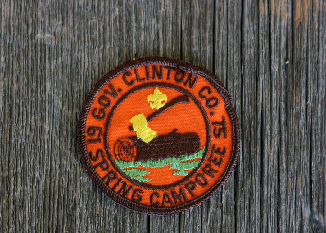 1975 Boy Scout Spring Camporee Badge, Gov. Clinton Co.