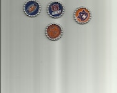 Auburn Tigers Bottle Cap Magnets set of 5