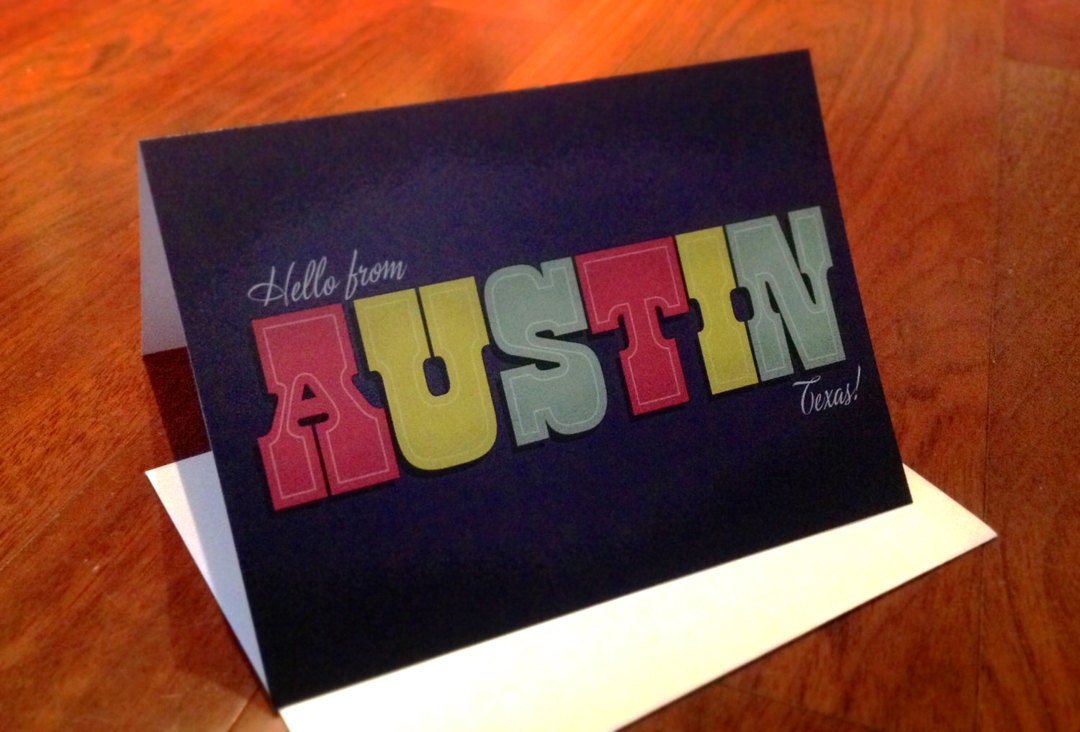 Hello from Austin Greeting Card