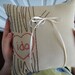 The Crush Mini. Primitive Faux Bois Ring Bearer Pillow