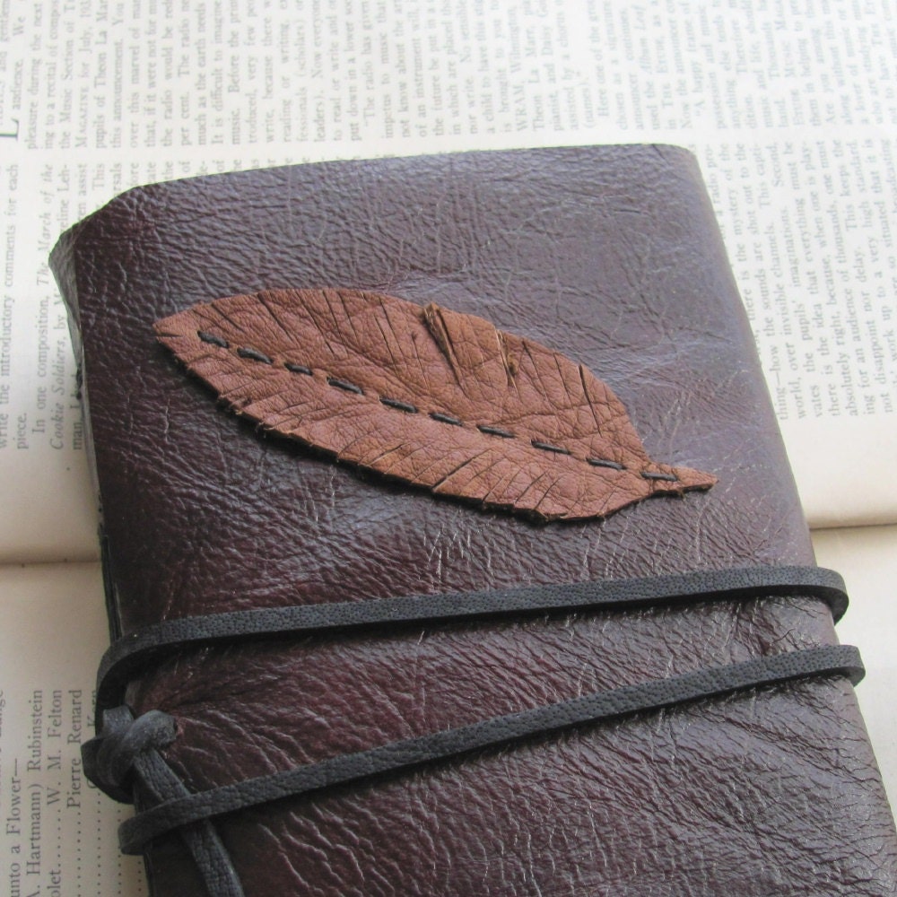The Feather - A Fat Little Rustic Leather Journal