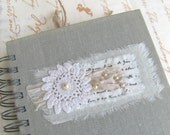Paper & Lace Spiral Bound Journal - Wedding Guest Book - Baby Book - Keepsake Book