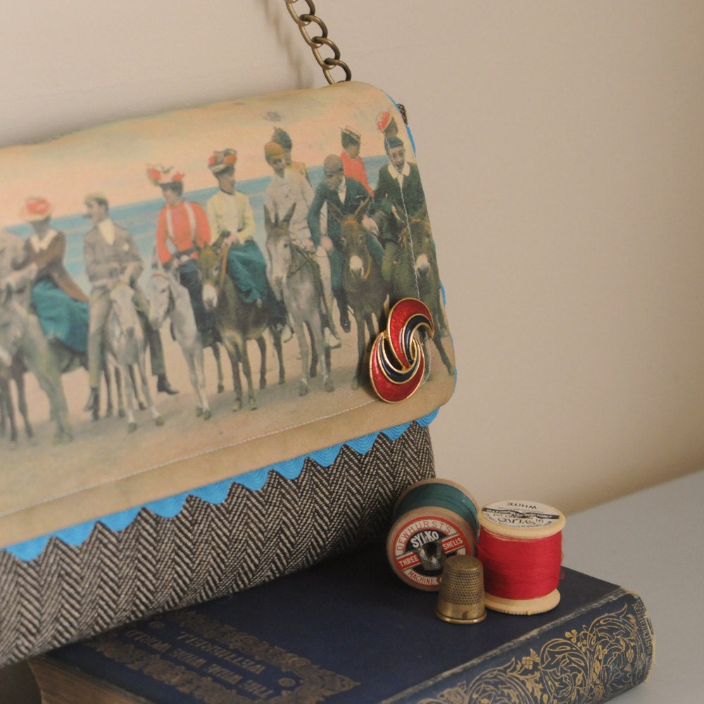 Donkey Derby Handmade Clutch Bag
