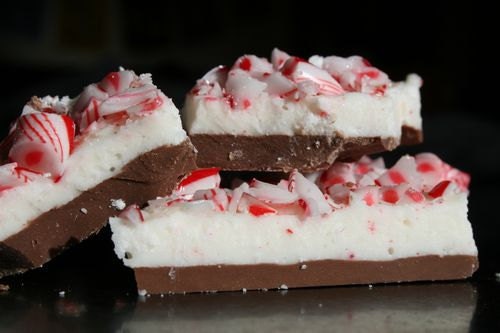 Anytime Winter Goodies: Old Fashioned Peppermint Chocolate Bark Candy- 1/2 lb. Free Gift Wrap