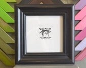 7x7 Square Picture Frame in Scully Style with Vintage Black Finish - SAME DAY SHIPPING