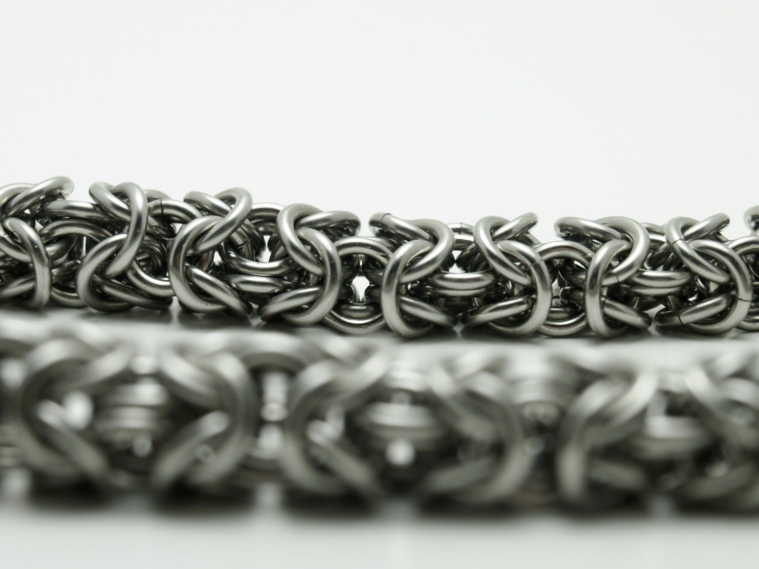 Stainless Steel Turkish Roundmaille Chainmaille Necklace Large