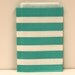 Aqua Sailor Striped Favor Bags - Candy Buffet - Wedding - Birthday - Bridal - Baby Shower, Dr. Seuss party