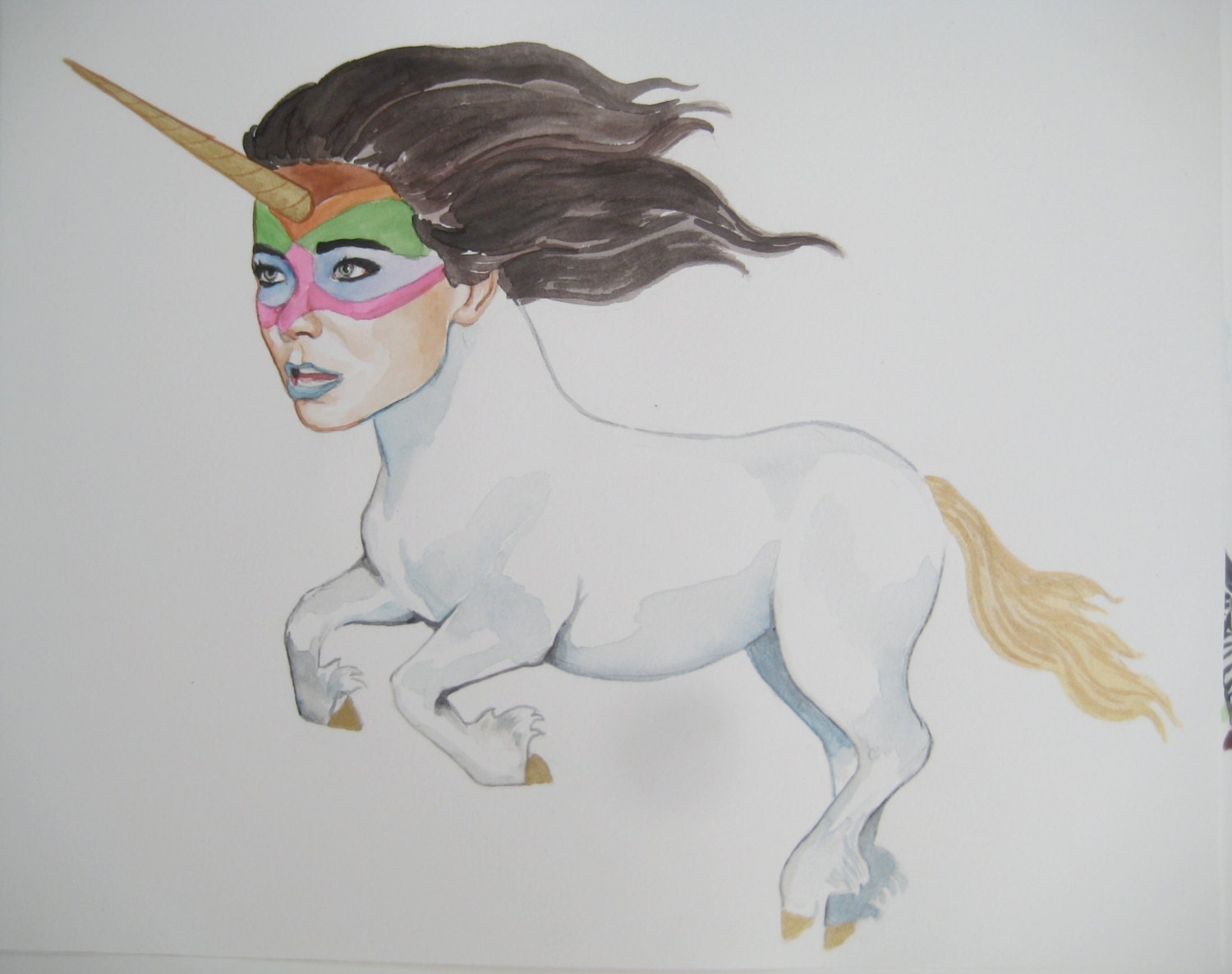 Bjork as a tribal unicorn
