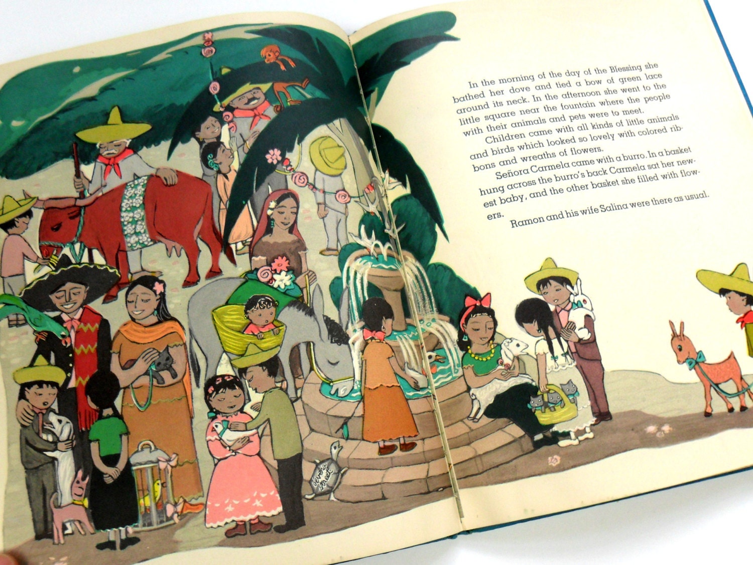 Juanita by Leo Politi 1948 / A Mexican Girl Celebrates Easter In Her Neighborhood / Caldecott Medal Winner