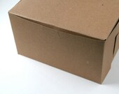 Pastry Boxes / Bakery Boxes - Kraft - 7x7x4 inches (6)