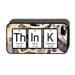 Think Word  Embroidered Pillow using the Periodic Table Chemistry elements