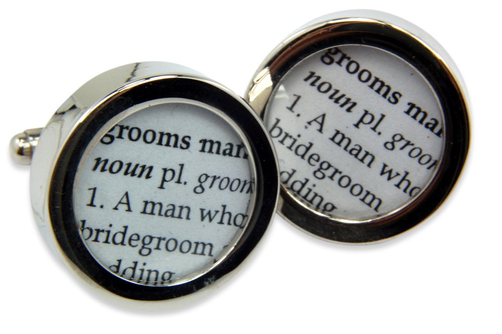 Groomsman Cufflinks  - Wedding - Cuff links by Gwen DELICIOUS Jewelry Design