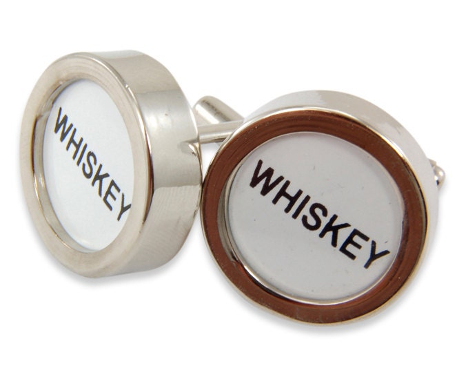 Whiskey Cufflinks - Cash Register Key Cufflinks -WHISKEY Keys - by Gwen DELICIOUS Jewelry Design