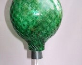 Hand Blown Art Glass Hummingbird Feeder