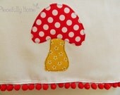 Polka Dot Mushroom Hand Towel