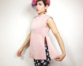 20% OFF VACATION SALE Pastel Pink Chinese Cheongsam Tunic Blouse (Xs/S)