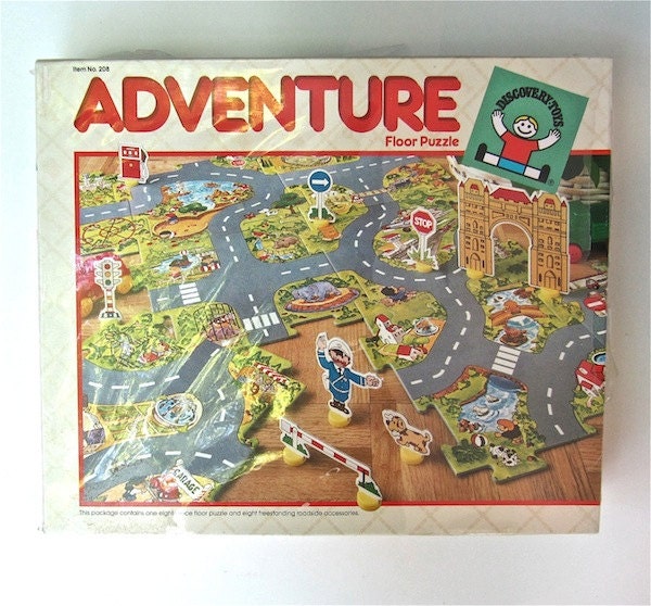 Adventure Floor Puzzle by Discovery Toys 1986 NIB