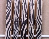 Cork Board Pin Clothespins - Zebra Print