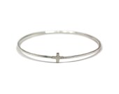 Silver Positive Bangle