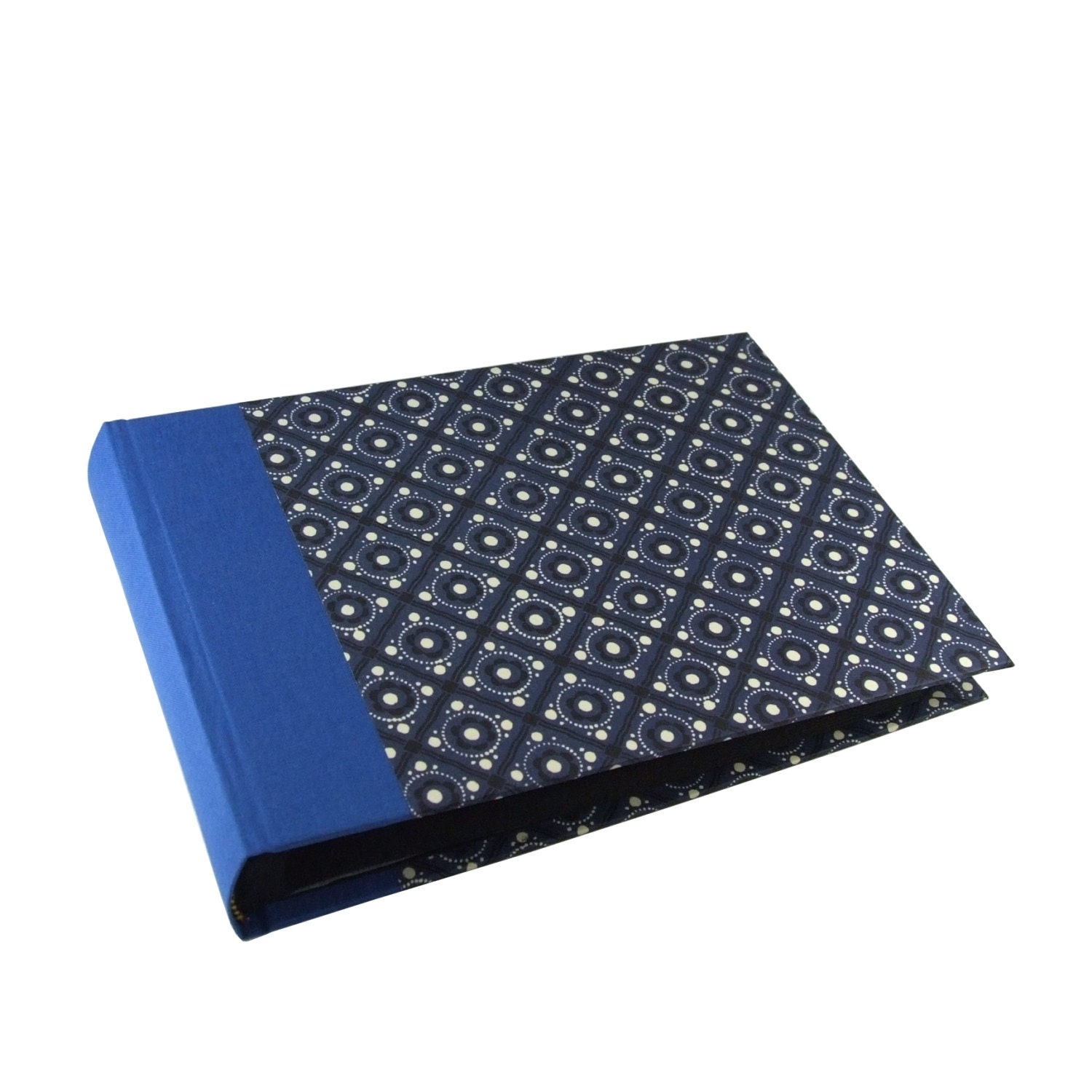 Photo Album blue pinny pattern