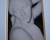 DREAMING GODDESS, My original photography, in Paired Black and White Mats