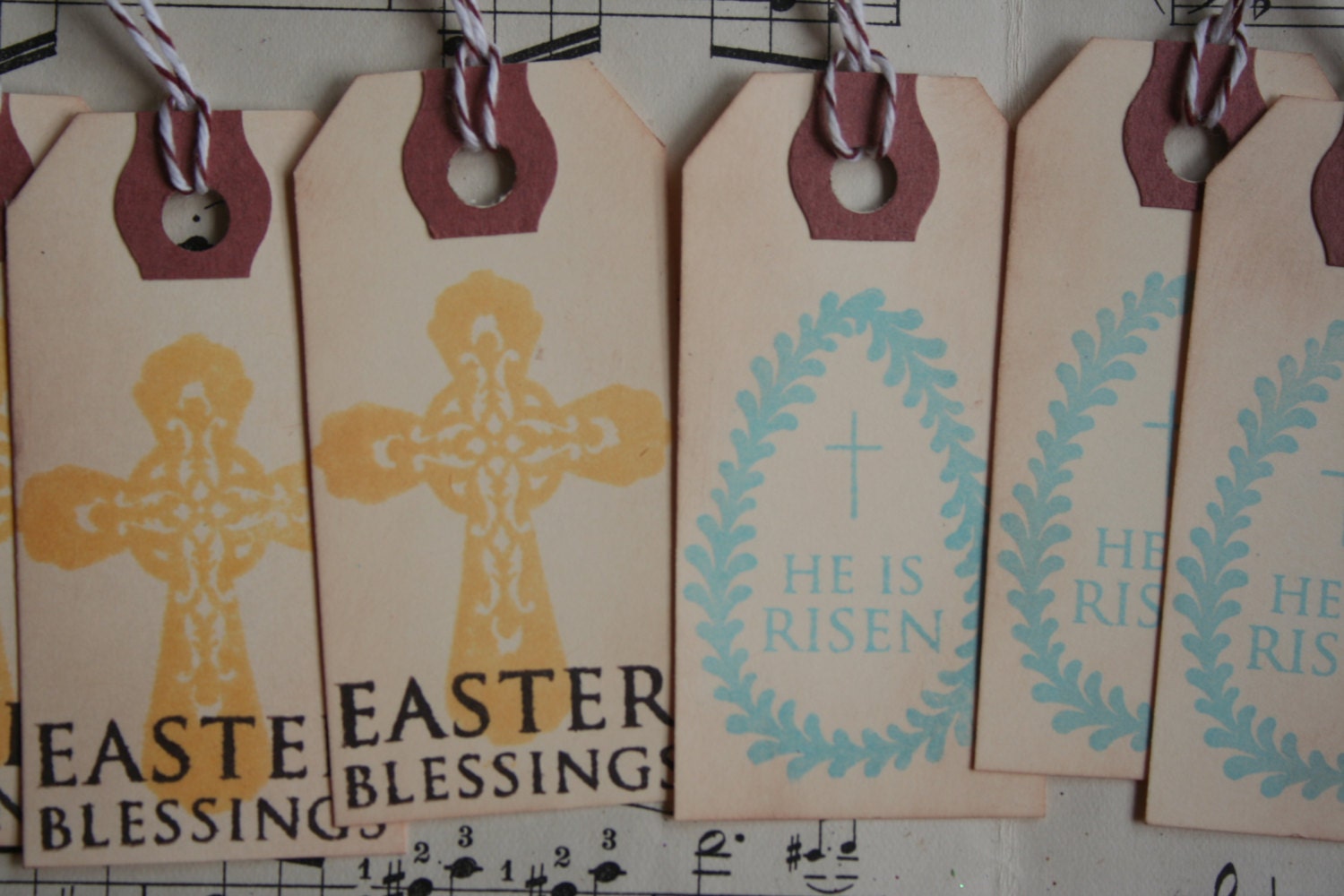 Easter Tags - Religious ... set of 12