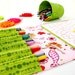 Summer travel toy  - coloring tote - Pink Mermaids - Gift idea for kid