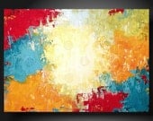 ORIGINAL Contemporary Fine Art Abstract Textured Painting modern BRAILLE Painting 18 X 24 inches JOY