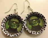 The Monster On Polka Dot Earrings