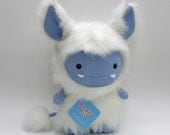 White Frost Monster, Designer Plush Toy by Stuffed Silly, Cute and Unique Collectible Doll, New Edition
