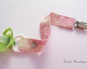 Floatind Buds Pacifier Clip / Toy Clip / Pearl Snap / Ready to Ship