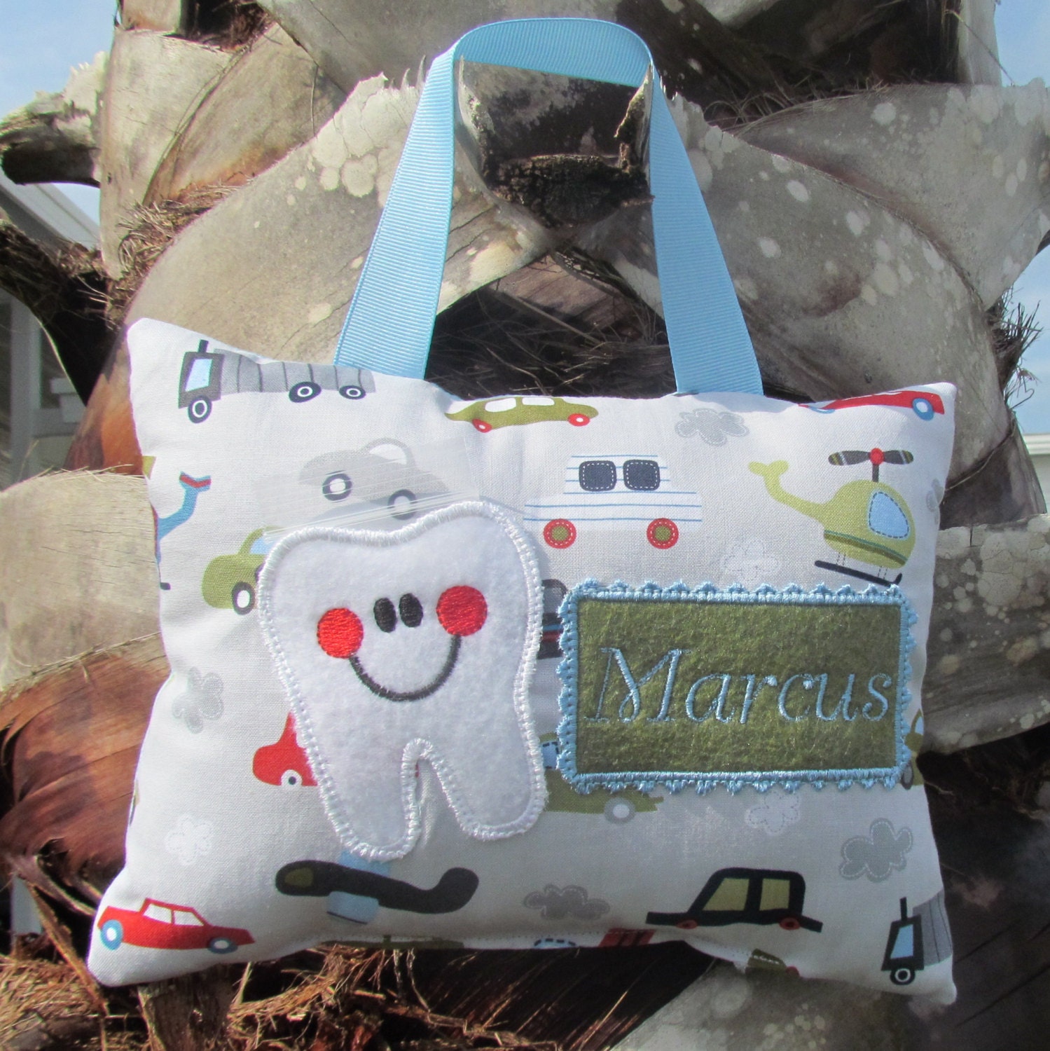 VROOM VROOM  Tooth Fairy Pillow