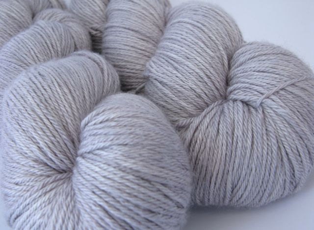Hand dyed British Merino / Silk 4ply sock weight yarn - Mist