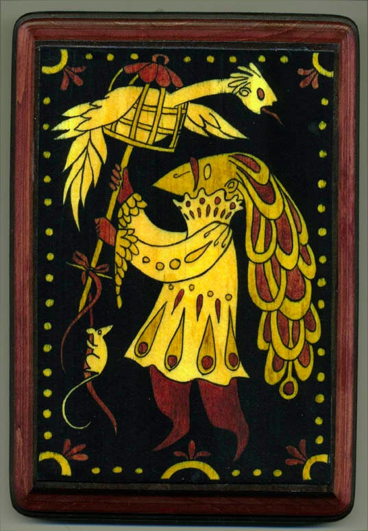 Mounted print wood art- Preparing for the Coronation