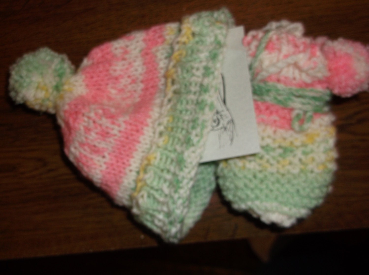 Sweet cap and Mitten set