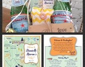 Custom Fun Wedding Map Washington D.C.
