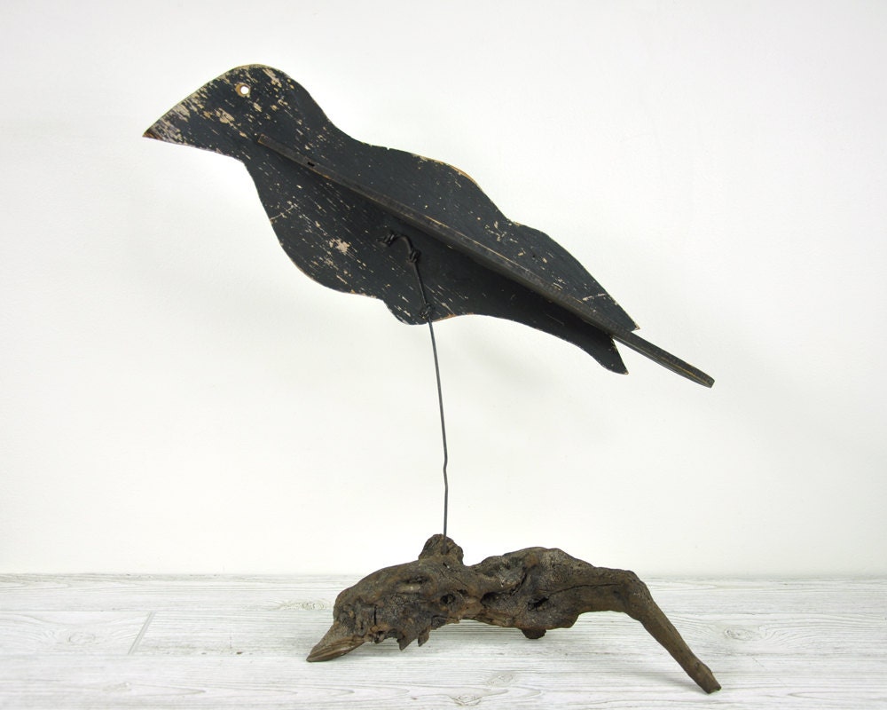Vintage Primitive Folk Art Bird