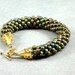 Earth Tone Kumihimo Bracelet, Seed Bead Bracelet, Woven Bracelet