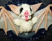 Ghost Bat glow in the dark framed figure