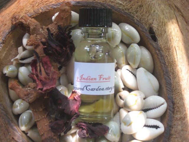 9 Indian Fruit Oil--Famous Hoodoo Formula-Voodoo-Witchcraft-Prosperity, Harmony, Networking, Luck, Partnership, Opportunity