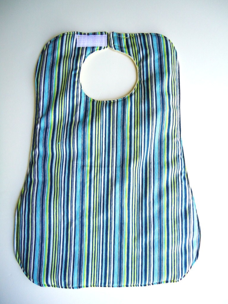 Large Cloth Bib - Boys - Fits 6 months to preschoolers