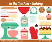 Kitchen - Baking Clipart - Digital Clip Art Graphics for Personal or Commercial Use