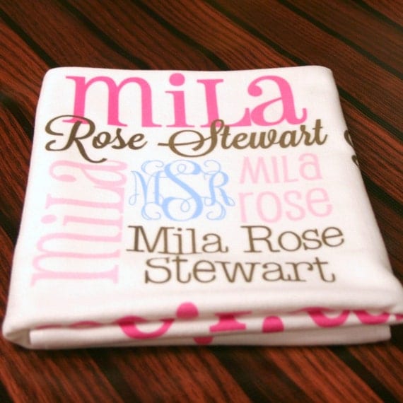 Buy gifts birth announcements - Personalized Baby Blanket - Monogrammed Baby Gift - Birth Announcement - Baby Shower Gift - Newborn Photo Prop