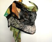 Elegant Silk Fashion Stole. Wool Felted Evening Wrap. Made in Australia