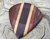Multiple Woods Premium Guitar Pick - Jazz Stubby - Handmade with Katalox - Hard Maple - Amazon Rosewood and African Mahogany