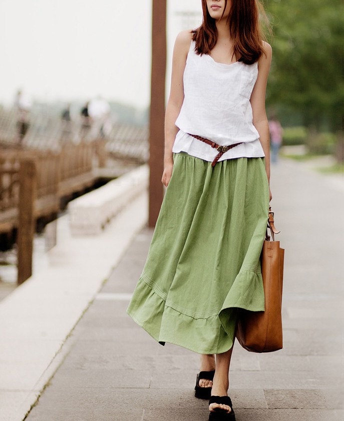 Maxi Skirt Lagenlook Sexy Bud Long Skirt(more colour and size choice)